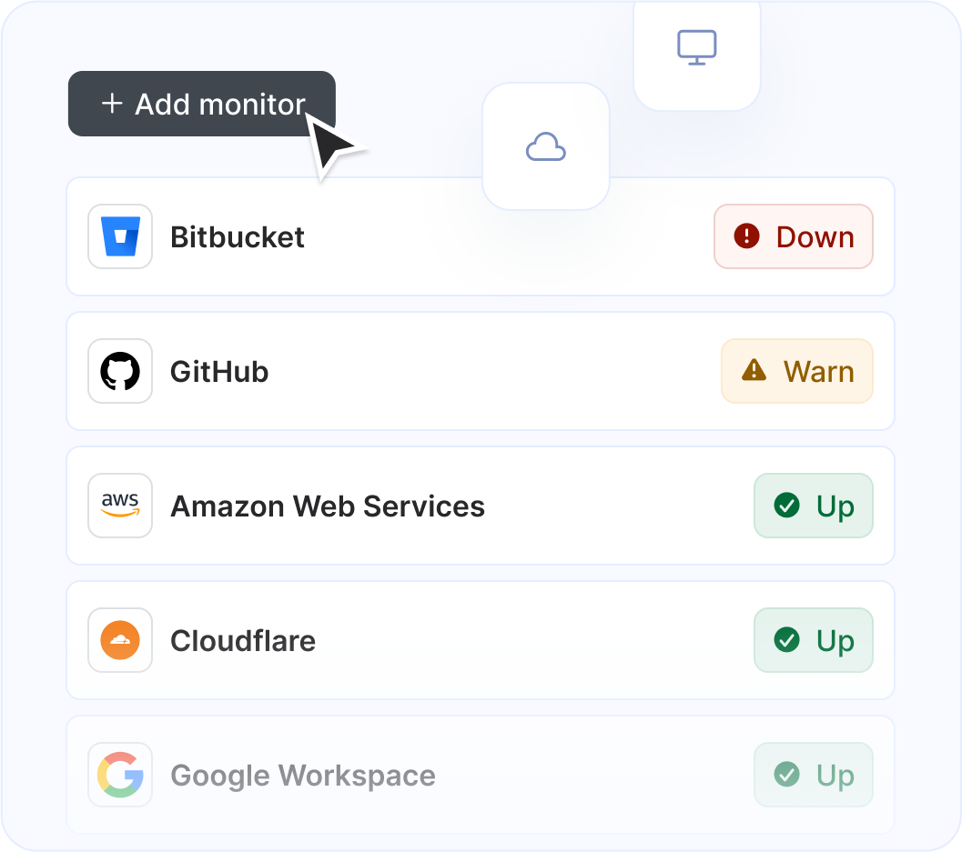 Status page monitoring